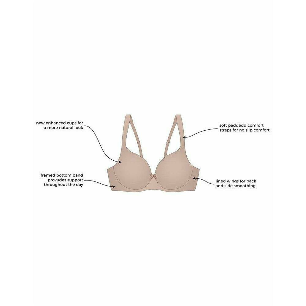 Buy Brigitte Padded Wirefree T Shirt Bra With Wide Straps Leading