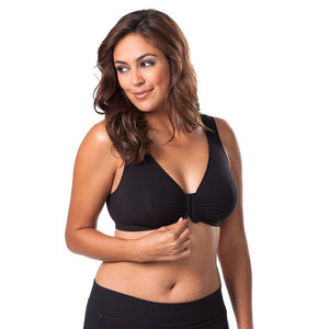 Meryl Front Close Cotton Plus Size Lounge & Sleep Bra - Style Gallery