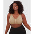 Laurel Wirefree Front Close Comfort Bra-Salt Beige