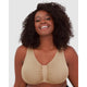 Laurel Wirefree Front Close Comfort Bra-Salt Beige