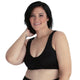 Laurel Wirefree Front Close Comfort Bra-Black