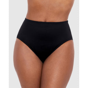 Separates Full Coverage Shaping Bikini Bottoms-Black