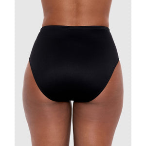 Separates Full Coverage Shaping Bikini Bottoms-Black