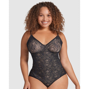 Medium Control Underwired Lace Shapewear Bodysuit - Style Gallery