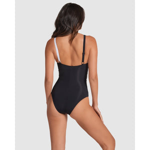 Sustainable Shaping One-Piece Swimsuit with Mesh - Style Gallery