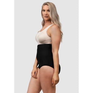 Just Enough Plus Size Ultra High Waist Shaping Brief-Black