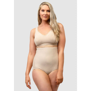 Just Enough Plus Size Ultra High Waist Shaping Brief-Warm Beige