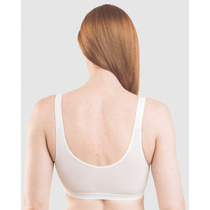 Comfi Cotton Wirefree Press Stud Front Open Bra