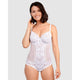 Arum Underwire Lace Bodysuit-White