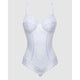 Arum Underwire Lace Bodysuit-White