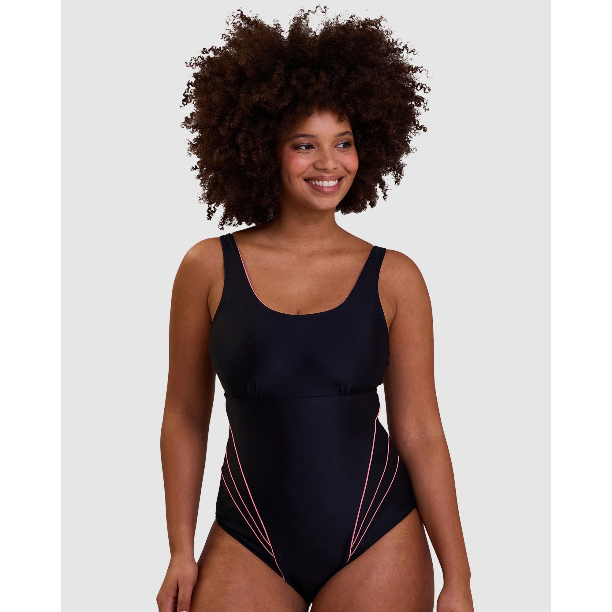 Bondi Beach Sporty One Piece Swimsuit with Bust Support