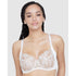 Entice Fuller Bust Sheer Lace Bra with Side Support White/Nylon