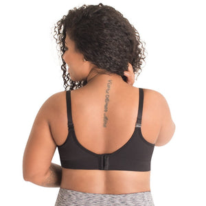 Alyssa Seamless Wirefree Nursing Bra-Jet Black