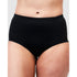 High Waist Shapewear Brief With Lace-Black