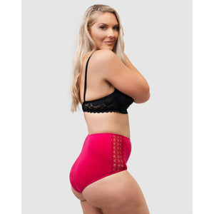 Organic Cotton & Lace High Waist Period Underwear - Style Gallery