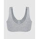 Front Close Wirefree Low-Impact Cotton Sports Bra - Style Gallery