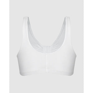 Front Close Wirefree Low-Impact Cotton Sports Bra - Style Gallery