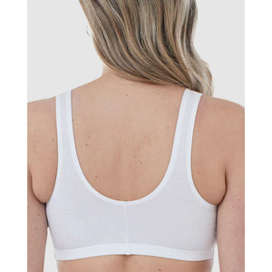 Front Close Wirefree Low-Impact Cotton Sports Bra - Style Gallery