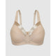 Satin Trim Wirefree Unlined Cotton Bra - Style Gallery