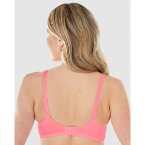 Satin Trim Wirefree Unlined Cotton Bra - Style Gallery