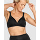 The Wednesday Wireless T-Shirt Bra with Padded Straps-Black