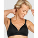 The Wednesday Wireless T-Shirt Bra with Padded Straps-Black