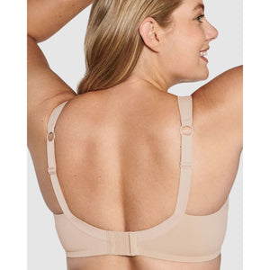 The Wednesday Wireless T-Shirt Bra with Padded Straps-Clay