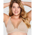 The Wednesday Wireless T-Shirt Bra with Padded Straps-Clay