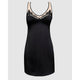Serena Short Sleeveless Satin Nightie With Lace - Style Gallery