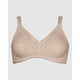 Wirefree Soft Jacquard Cotton Bra-Light Beige