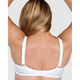 Wirefree Soft Jacquard Cotton Bra-White