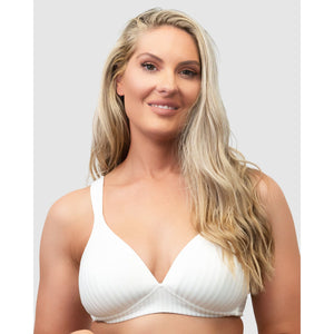 The Wednesday Wide Strap Wirefree Bra-Ecru