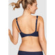 The Wednesday Wide Strap Wirefree Bra-Navy