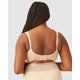 Side Smoothing Organic Cotton Wirefree Minimiser Bra-Light Beige