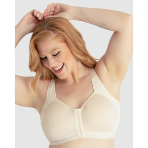 Lillian Wirefree Back Smoothing Front Close Bra-Whisper Nude