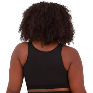 Lillian Wirefree Back Smoothing Front Close Bra-Black