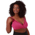 Charlene Wireless Crossover Comfort Bra-Magenta Haze