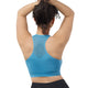 Lea Plus Size Wireless Racerback Sports Bra-Arctic Blue