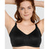 Side Smoothing Wirefree Minimiser Bra-Black