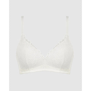 The Friday Wirefree Recycled Lace Bra-Ecru