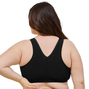 The Harper Plus Size Back Smoothing Wirefree Front Close Bra