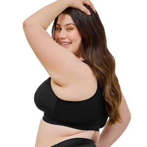 The Harper Plus Size Back Smoothing Wirefree Front Close Bra