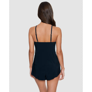 Halo Effect Goldie Romper-Style Underwired Swimsuit-Black