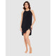 High Neck Draped Beach Dress & Swim Cover Up - Style Gallery