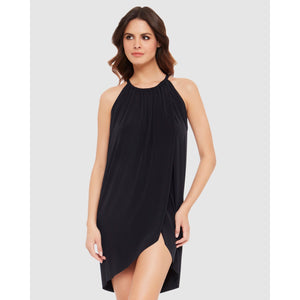 High Neck Draped Beach Dress & Swim Cover Up - Style Gallery