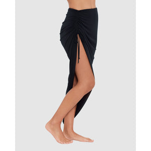 Long Beach Skirt with Adjustable Open Side - Style Gallery