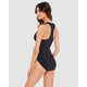 Moto Chic Sean Racerback Zip Front Shaping Swimsuit - Style Gallery