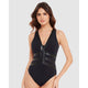 Moto Chic Sean Racerback Zip Front Shaping Swimsuit - Style Gallery