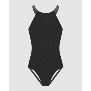 Moto Chic Daryl High Neck Tummy Control Swimsuit