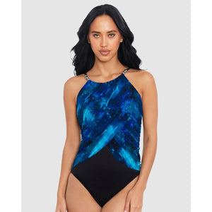 Hazy Daze Lisa Underwired High Neck Shaping Swimsuit - Style Gallery